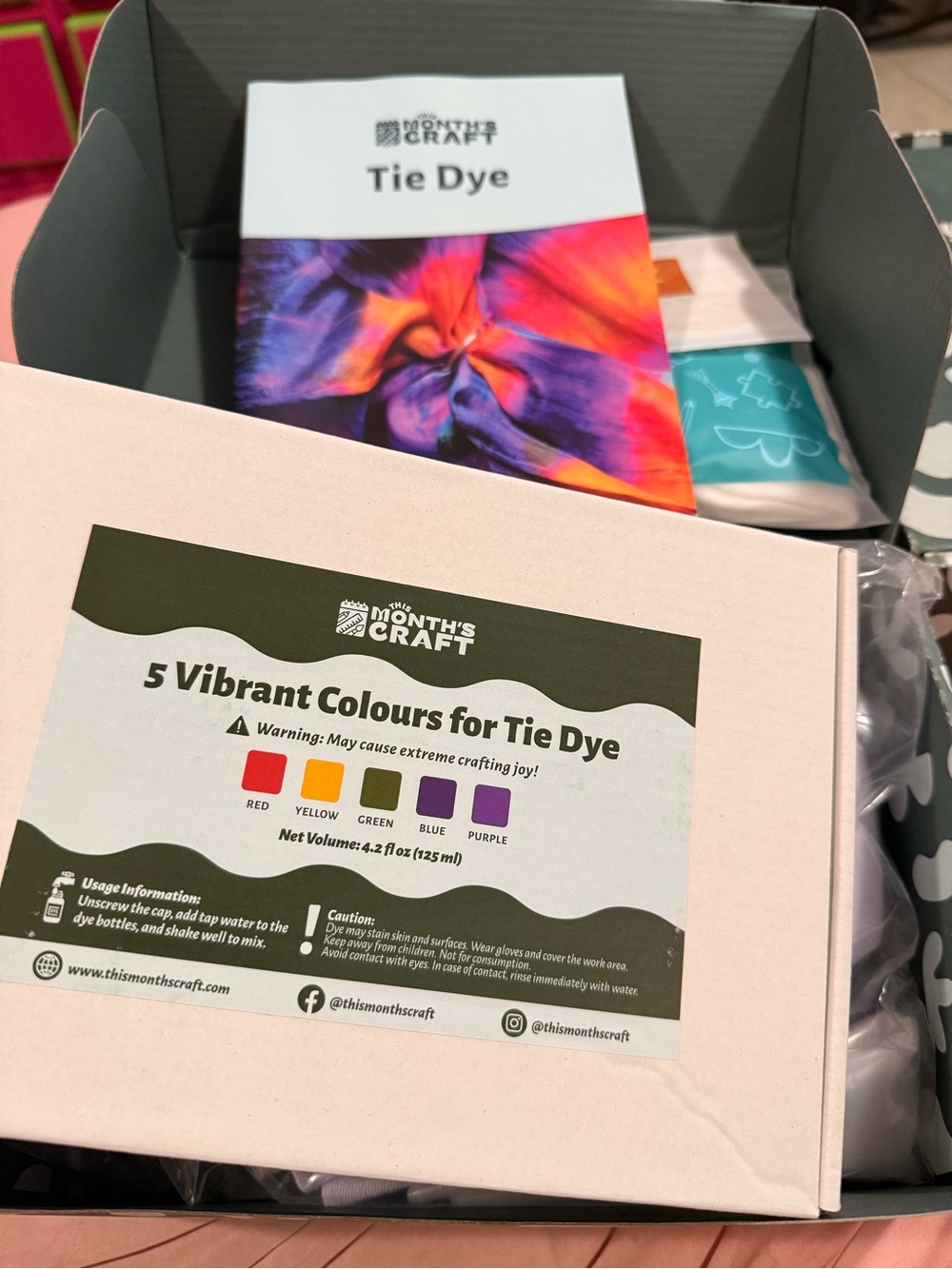 This Month’s Craft - Tie Dye Kit